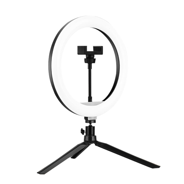 Treppiede regolabile da 10 pollici con luce di riempimento a LED per trasmissione in diretta con morsetto per telefono Treppiede regolabile da 10 pollici con luce di riempimento a LED per trasmissione in diretta con morsetto per telefono